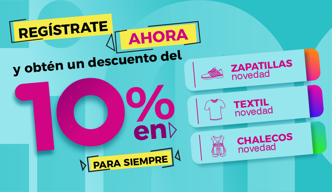 Regístrate ahora y obtén un 10% de descuento para siempre
